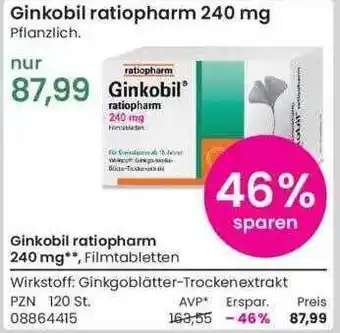 REWE Ginkobil Ratiopharm Angebot