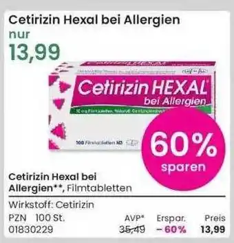 REWE Cetirizin Hexal Bei Allergien Angebot