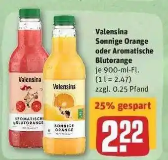 REWE Valensina Sonnige Orange Oder Aromatische Blutorange Angebot