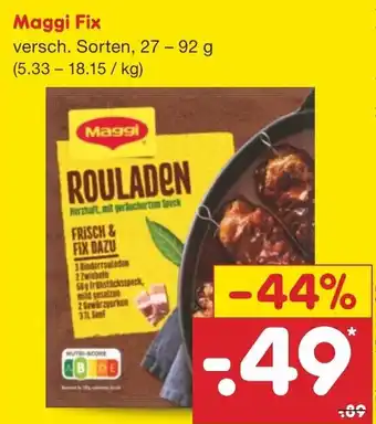 Netto Marken-Discount Maggi Fix 27-92g Angebot