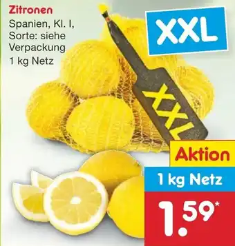 Netto Marken-Discount Zitronen 1kg Netz Angebot