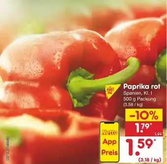 Netto Marken-Discount Paprika rot 500g Packung Angebot