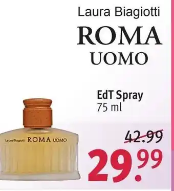 Rossmann Laura Biagiotti Roma Uomo EdT Spray Angebot