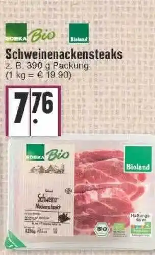 Edeka Edeka Bio Bioland Schweinenackensteaks Angebot