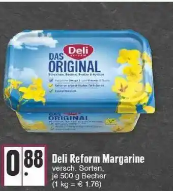 Edeka Deli Reform Margarine Versch. Sorten Angebot