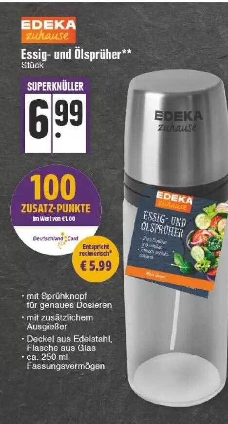 Edeka Zuhause Essig- Und ölsprüher Angebot bei Edeka