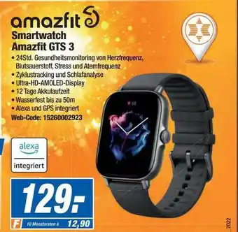 Expert Smartwatch Amazfit Gts 3 Angebot