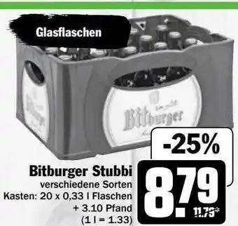 Hit Bitburger Stubbi Verschiedene Sorten Angebot