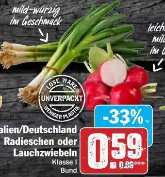 Hit Alien-deutschland Radieschen Oder Lauchzwiebeln Klasse Bund Angebot