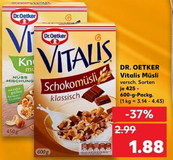 Kaufland Dr. Oetker Vitalis Müsli Angebot