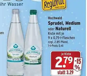 Wasgau Sprudel, Medium oder Naturell Angebot