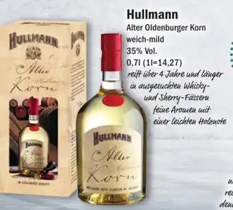 Aktiv Irma Hullmann Alter Oldenburger Korn Weich-Mild 35% Vol. 0.7l Angebot