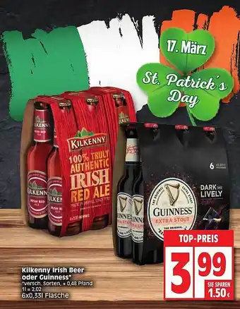 Edeka Kilkenny Irish Beer Oder Guinness Angebot