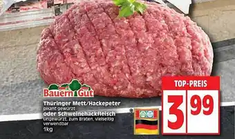 Edeka Bauern Gut Thüringer Mett Oder Hackepeter Oder Schweinehackfleisch Angebot