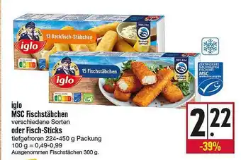 Kupsch Iglo Msc Fischstäbchen Oder Fisch-sticks Angebot