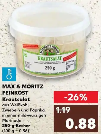Kaufland Max & Moritz Feinkost Krautsalat Angebot