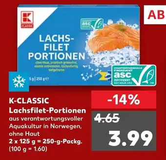 Kaufland K Classic Lachsfilet Portionen Angebot