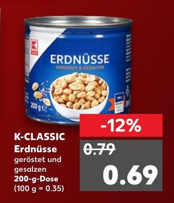 Kaufland K Classic Erdnüsse 200 g Angebot