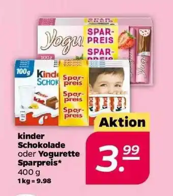 NETTO Kinder Schokolade Oder Yogurette Sparpreis Angebot