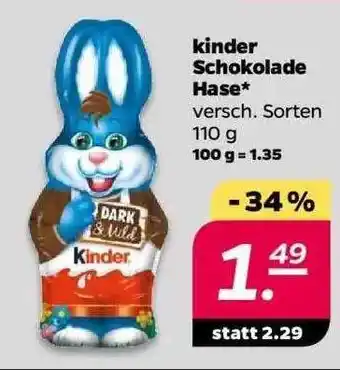 NETTO Kinder Schokolade Hase Angebot