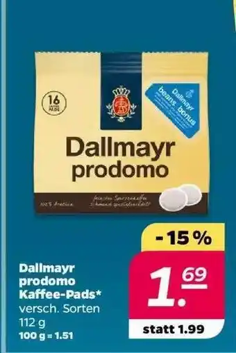 NETTO Dallmayr Prodomo Kaffee-pads Angebot