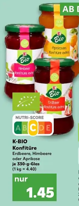 Kaufland K Bio Konfitüre 330 g Glas Angebot