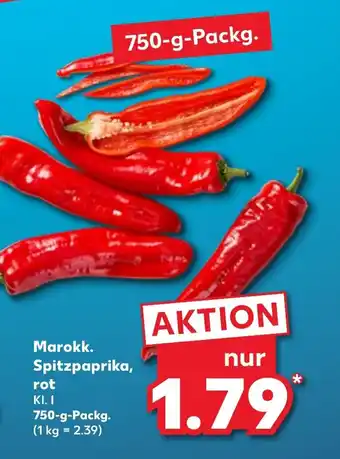 Kaufland Marokk. Spitzpaprika, rot 750 g Angebot