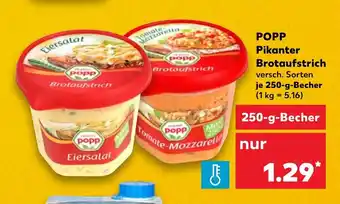 Kaufland Popp Pikanter Brotaufstrich 250 g Angebot