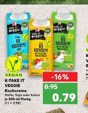 Kaufland K-Take it veggie Kochcreme 200 ml Angebot