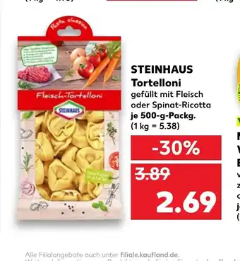 Kaufland Steinhaus Tortelloni 500 g Angebot