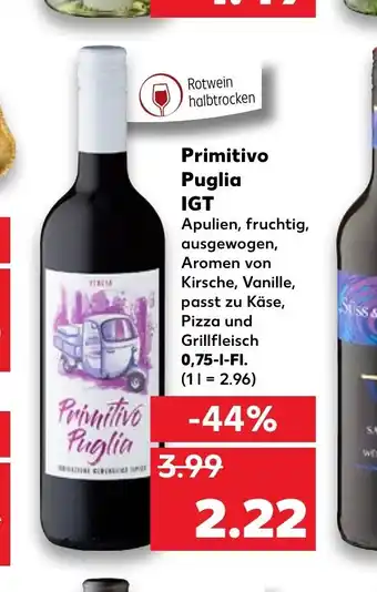 Kaufland Primitivo Puglia IGT 0,75 l Angebot