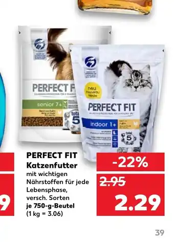 Kaufland Perfect Fit Katzenfutter 750 g beutel Angebot