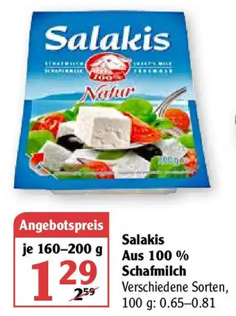 Globus Salakis Aus 100% Schafmilch 160-200g Angebot