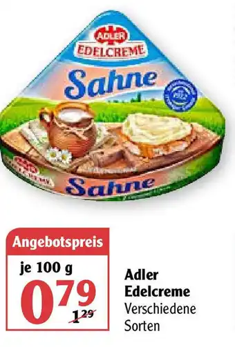 Globus Adler Edelcreme 100g Angebot