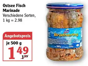 Globus Ostsee Fisch Marinade 500g Angebot