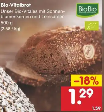 Netto Marken-Discount Bio Vitalbrot 500g Angebot