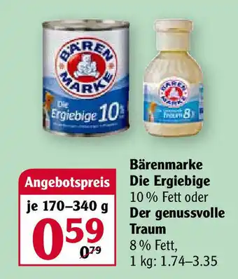 Globus Bärenmarke Die Ergiebige oder Der genussvolle Traum 170-340g Angebot