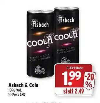 Wasgau Asbach & Cola Angebot