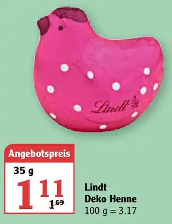 Globus Lindt Deko Henne 35g Angebot