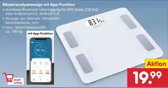 Netto Marken-Discount Körperanalysewaage mit App Funktion Angebot
