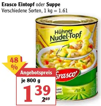 Globus Erasco Eintopf oder Suppe 800g Angebot