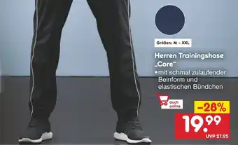 Netto Marken-Discount Adidas Herren Trainingshose Core Angebot