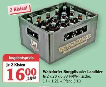 Globus Watzdorfer Burgpils oder Landbier Angebot