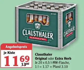 Globus Clausthaler Original oder extra Herb Angebot