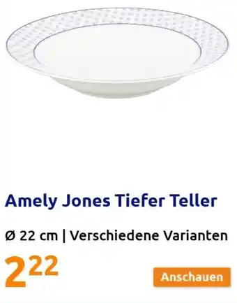 Action Amely Jones Tiefer Teller Angebot