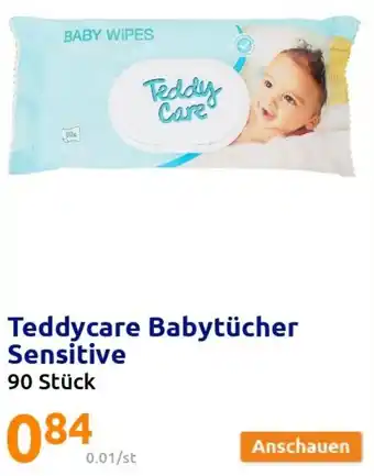 Action Teddycare Babytücher Sensitive 90 Stück Angebot