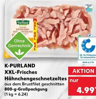 Kaufland K Purland XXL Frisches Hähnchengeschnetzeltes 800 g Angebot