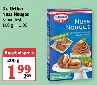 Globus Dr. Oetker Nuss Nougat 200g Angebot