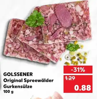 Kaufland Golssener Original Spreewälder Gurkensülze 100 g Angebot