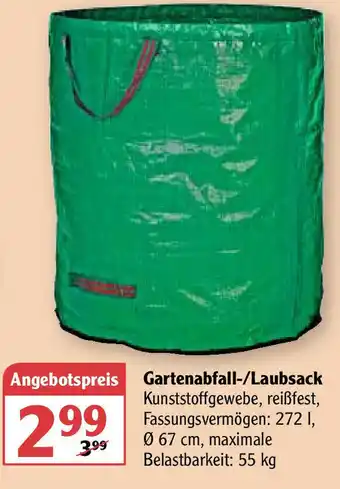 Globus Gartenabfall/Laubsack Angebot